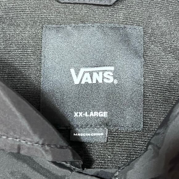 Vans Park Series Snap On Jacket Windbreaker Men XXL Black Skate Streetwear New - Picture 4 of 6